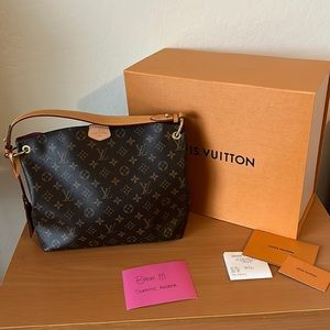 Louis Vuitton Graceful PM Pivoine. Authentic with all inserts, ribbons and box.
